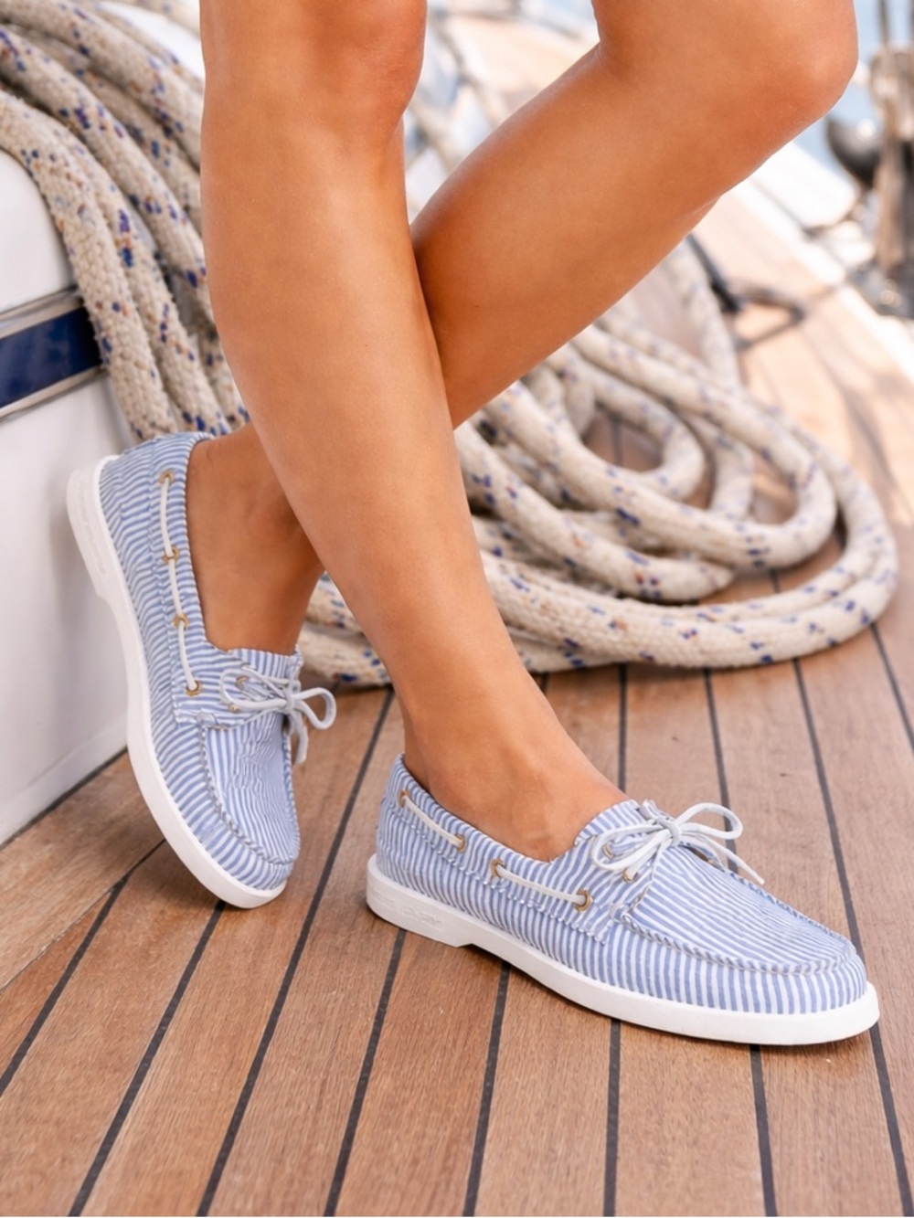 Sperry NWT Original 2 Eye Boat shoes Top Siders navy & white women’s 8